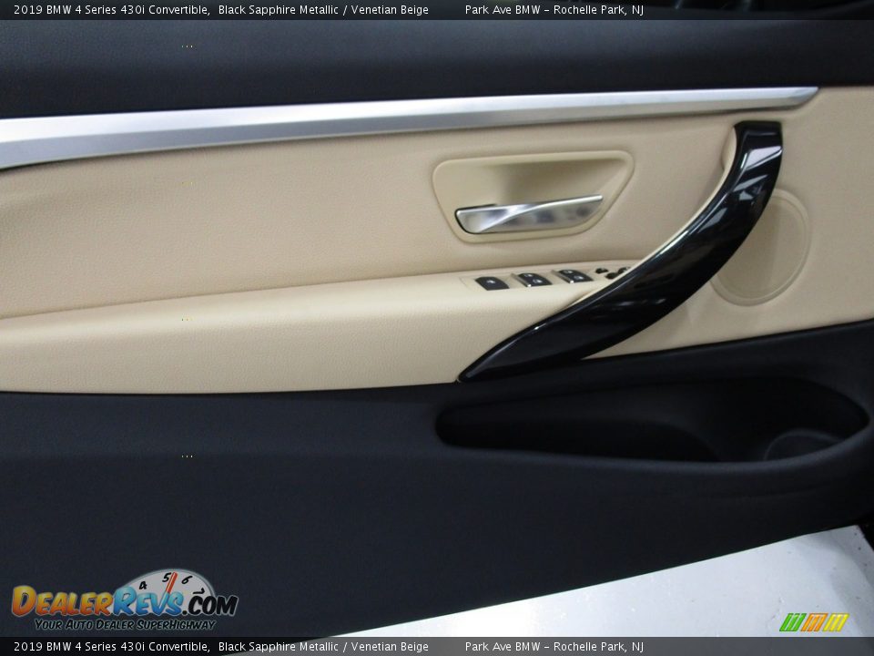 2019 BMW 4 Series 430i Convertible Black Sapphire Metallic / Venetian Beige Photo #6