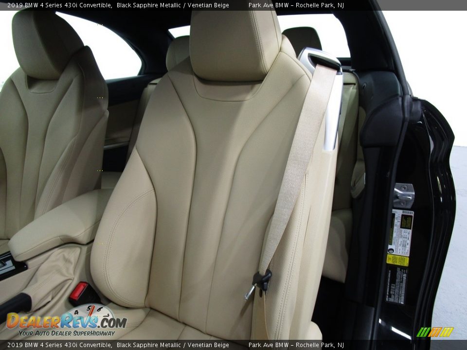 2019 BMW 4 Series 430i Convertible Black Sapphire Metallic / Venetian Beige Photo #7
