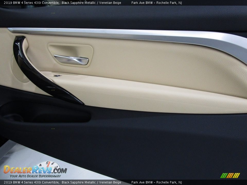 2019 BMW 4 Series 430i Convertible Black Sapphire Metallic / Venetian Beige Photo #11