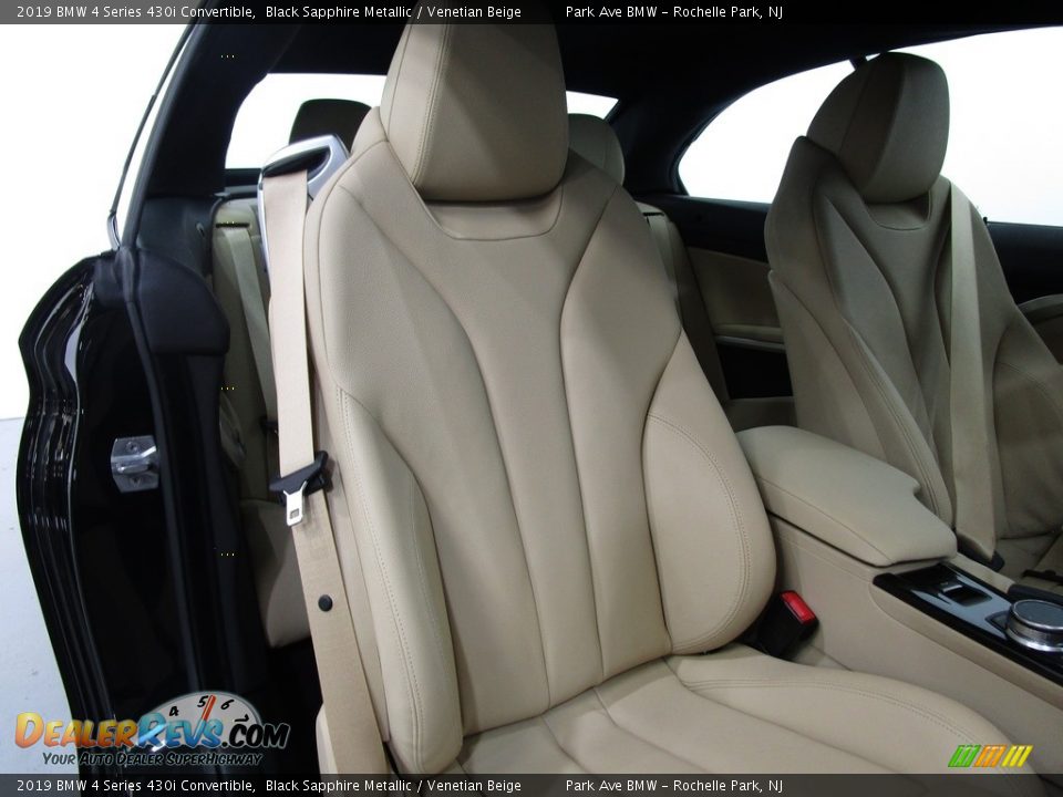 2019 BMW 4 Series 430i Convertible Black Sapphire Metallic / Venetian Beige Photo #12