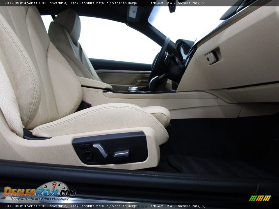 2019 BMW 4 Series 430i Convertible Black Sapphire Metallic / Venetian Beige Photo #13