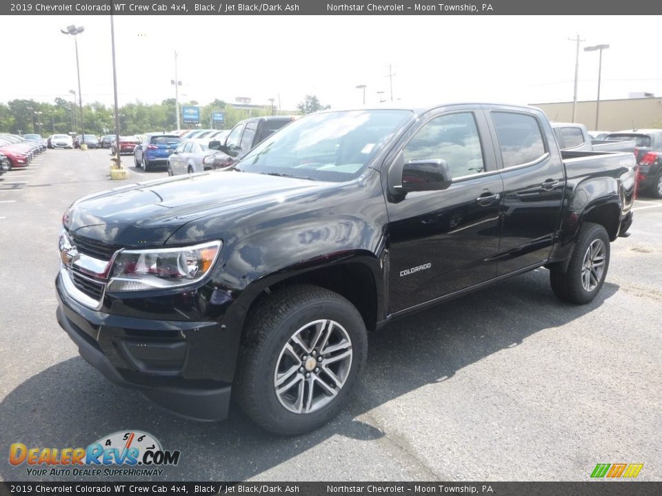 2019 Chevrolet Colorado WT Crew Cab 4x4 Black / Jet Black/Dark Ash Photo #1