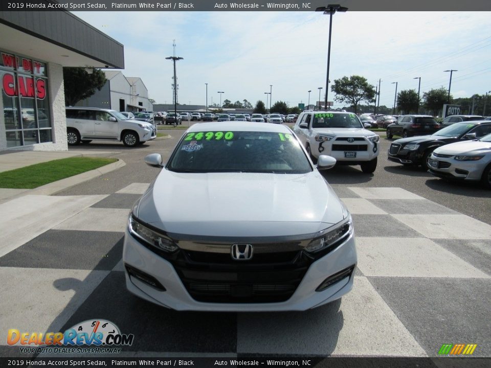 2019 Honda Accord Sport Sedan Platinum White Pearl / Black Photo #2