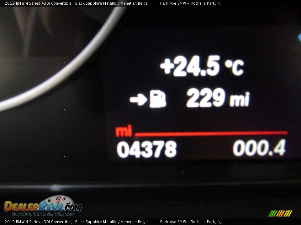 2019 BMW 4 Series 430i Convertible Black Sapphire Metallic / Venetian Beige Photo #20