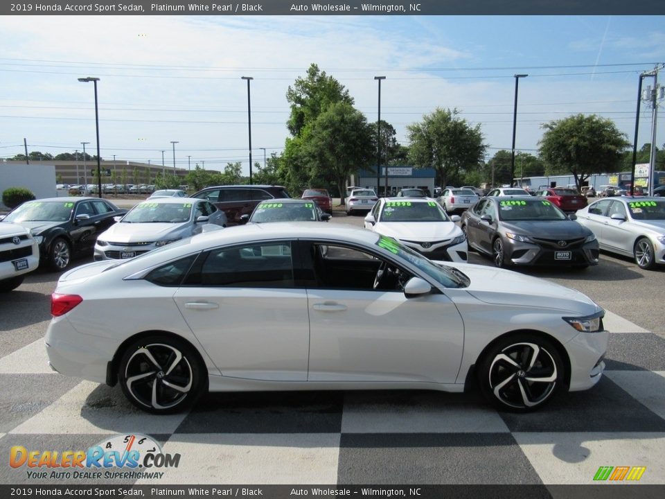 2019 Honda Accord Sport Sedan Platinum White Pearl / Black Photo #3
