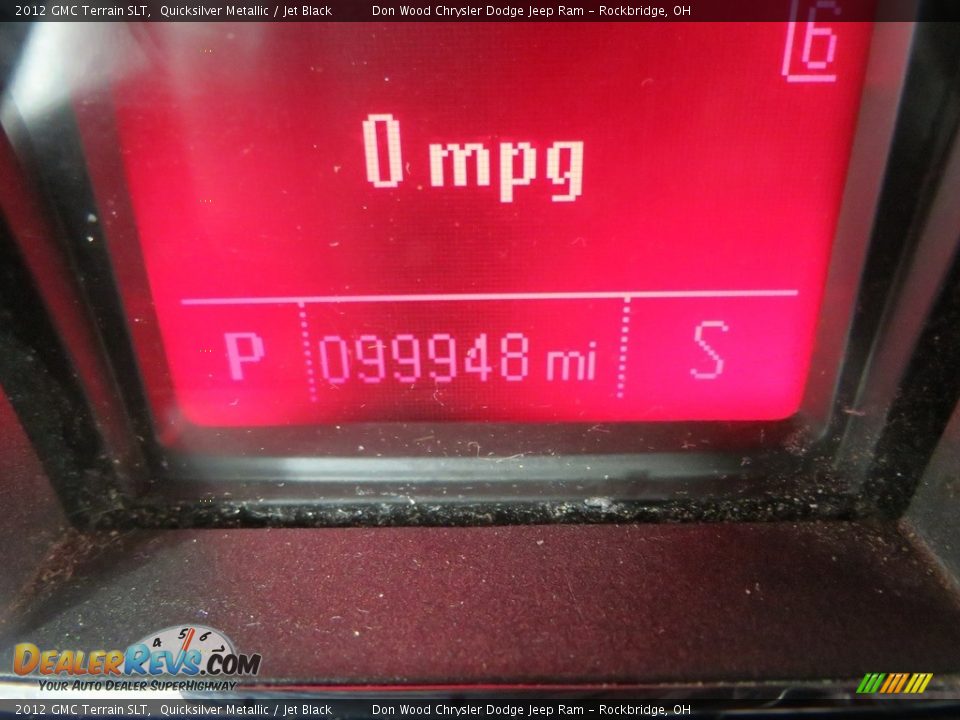 2012 GMC Terrain SLT Quicksilver Metallic / Jet Black Photo #33