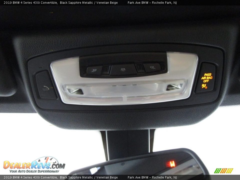 2019 BMW 4 Series 430i Convertible Black Sapphire Metallic / Venetian Beige Photo #23
