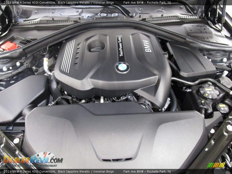 2019 BMW 4 Series 430i Convertible Black Sapphire Metallic / Venetian Beige Photo #26