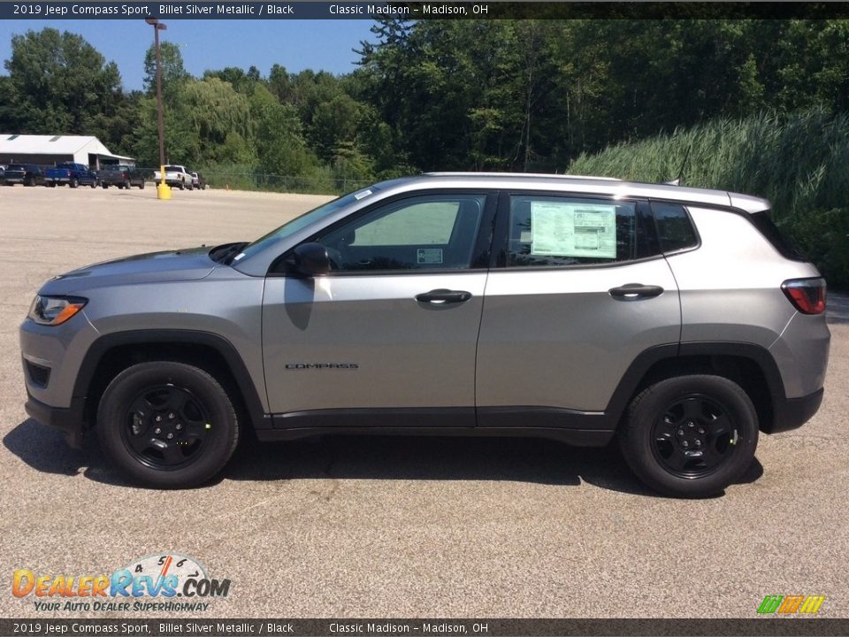 2019 Jeep Compass Sport Billet Silver Metallic / Black Photo #6