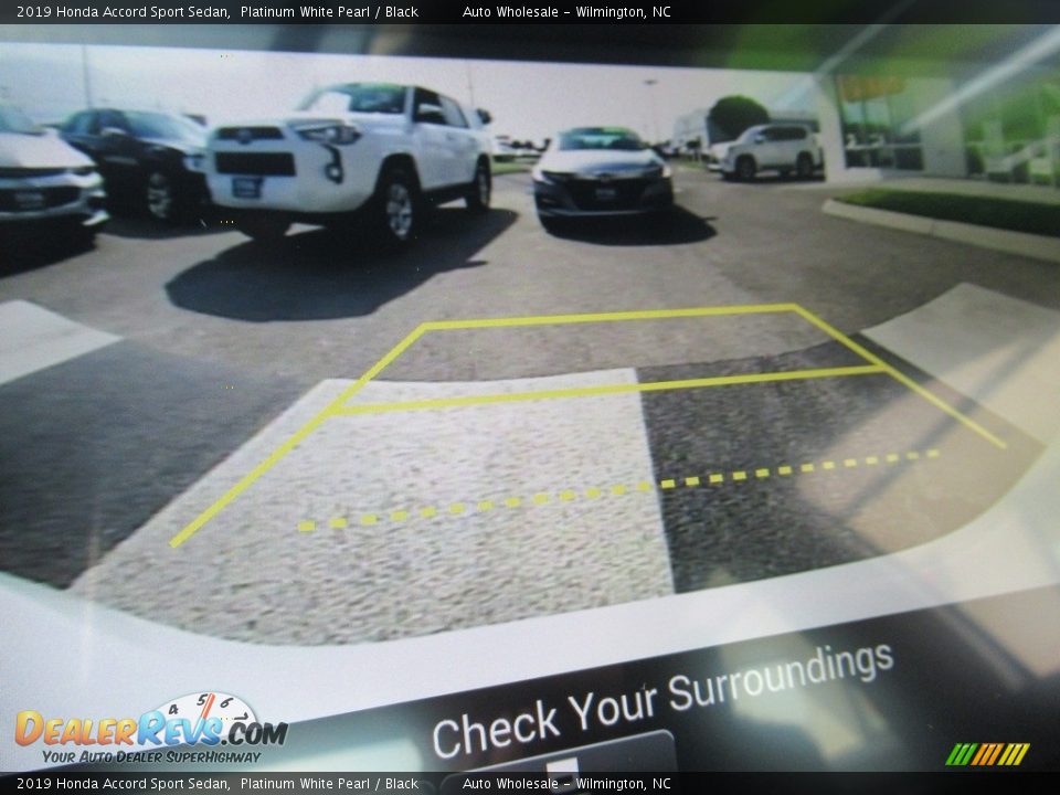 2019 Honda Accord Sport Sedan Platinum White Pearl / Black Photo #18