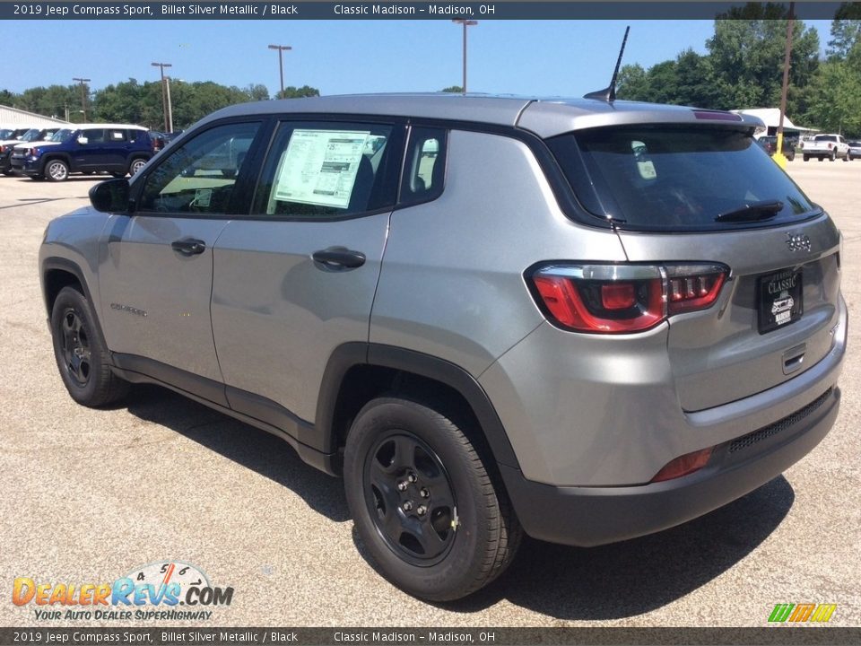 2019 Jeep Compass Sport Billet Silver Metallic / Black Photo #7