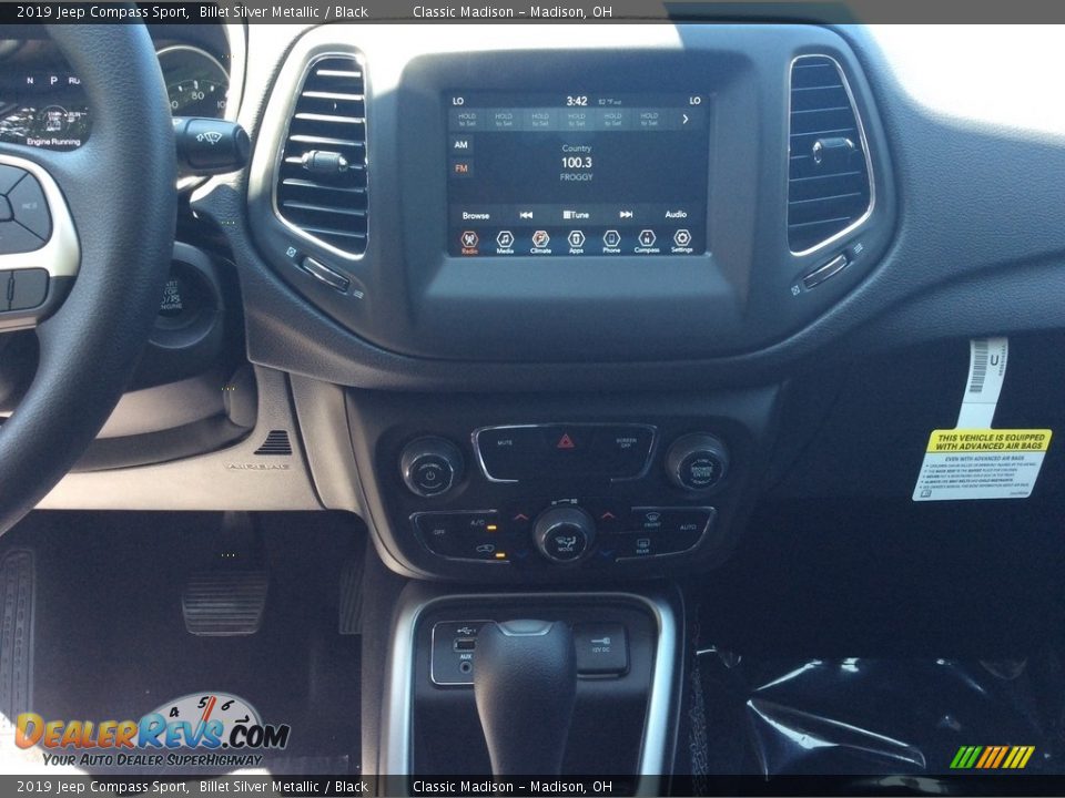 2019 Jeep Compass Sport Billet Silver Metallic / Black Photo #14