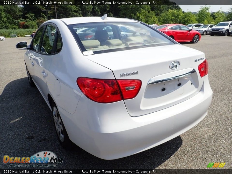 2010 Hyundai Elantra GLS Nordic White / Beige Photo #2