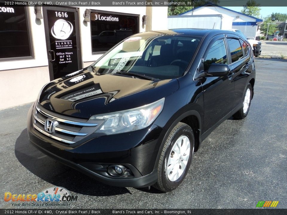 2012 Honda CR-V EX 4WD Crystal Black Pearl / Black Photo #2