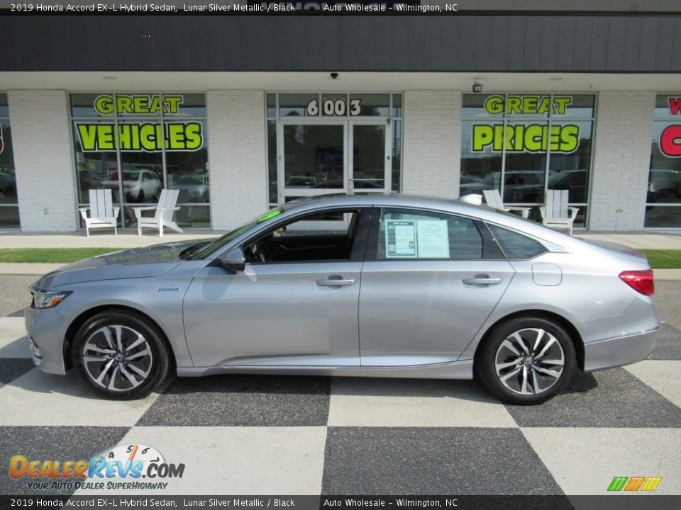 2019 Honda Accord EX-L Hybrid Sedan Lunar Silver Metallic / Black Photo #1