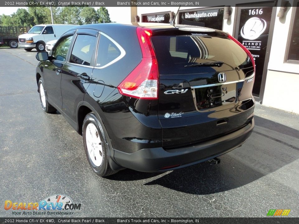 2012 Honda CR-V EX 4WD Crystal Black Pearl / Black Photo #3