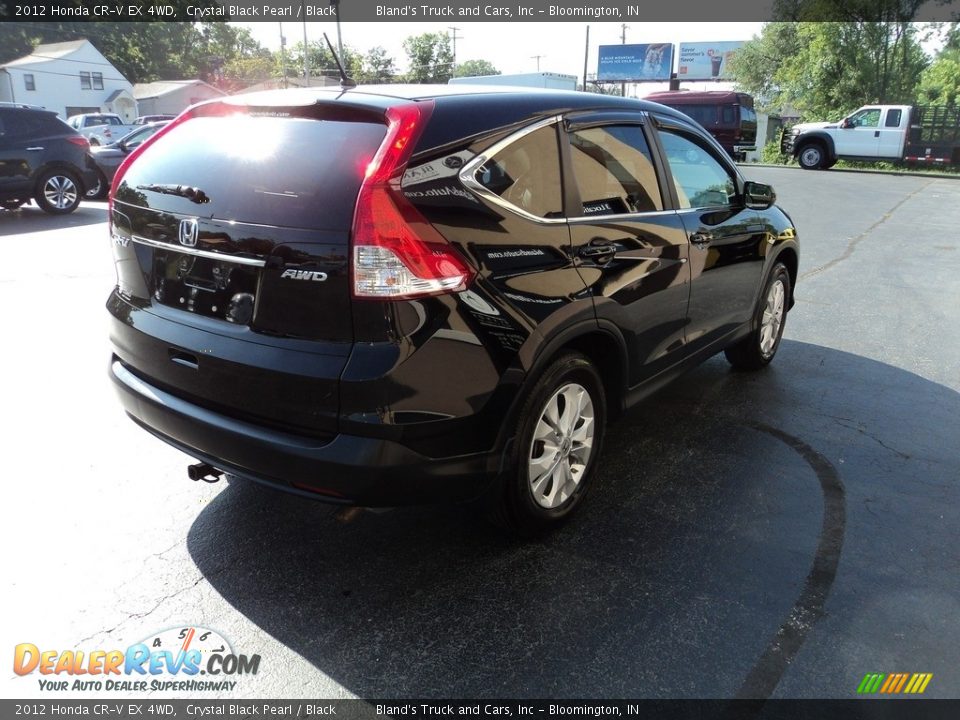 2012 Honda CR-V EX 4WD Crystal Black Pearl / Black Photo #4