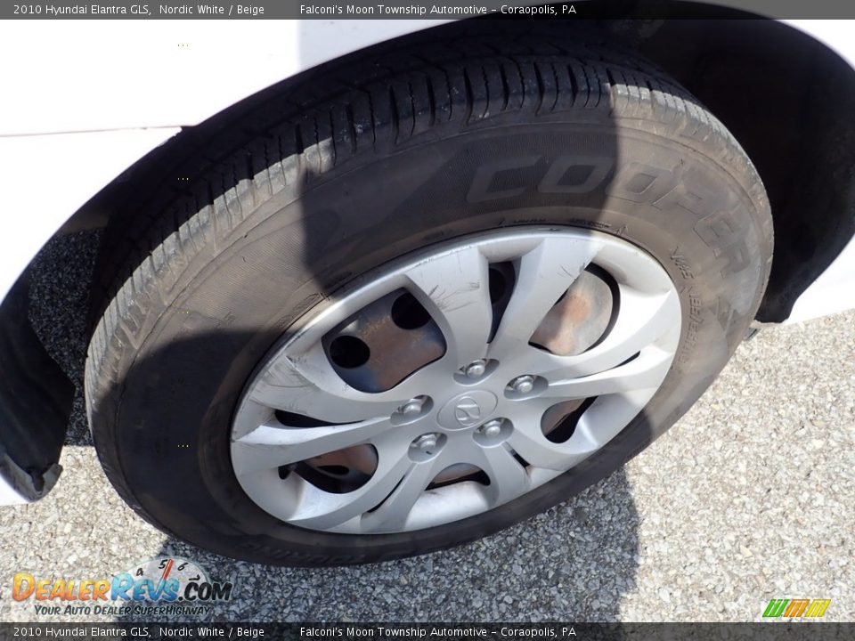 2010 Hyundai Elantra GLS Nordic White / Beige Photo #5
