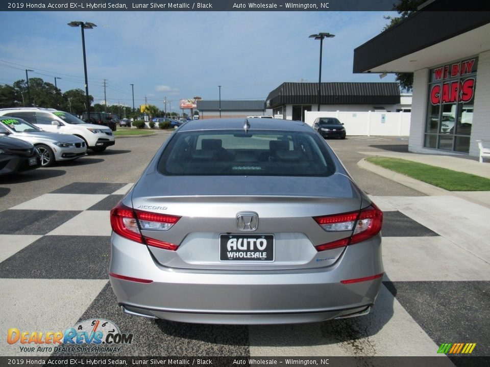 2019 Honda Accord EX-L Hybrid Sedan Lunar Silver Metallic / Black Photo #4