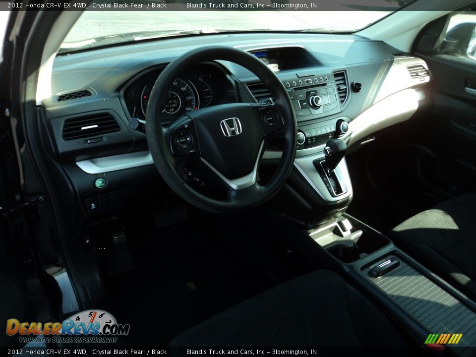2012 Honda CR-V EX 4WD Crystal Black Pearl / Black Photo #6
