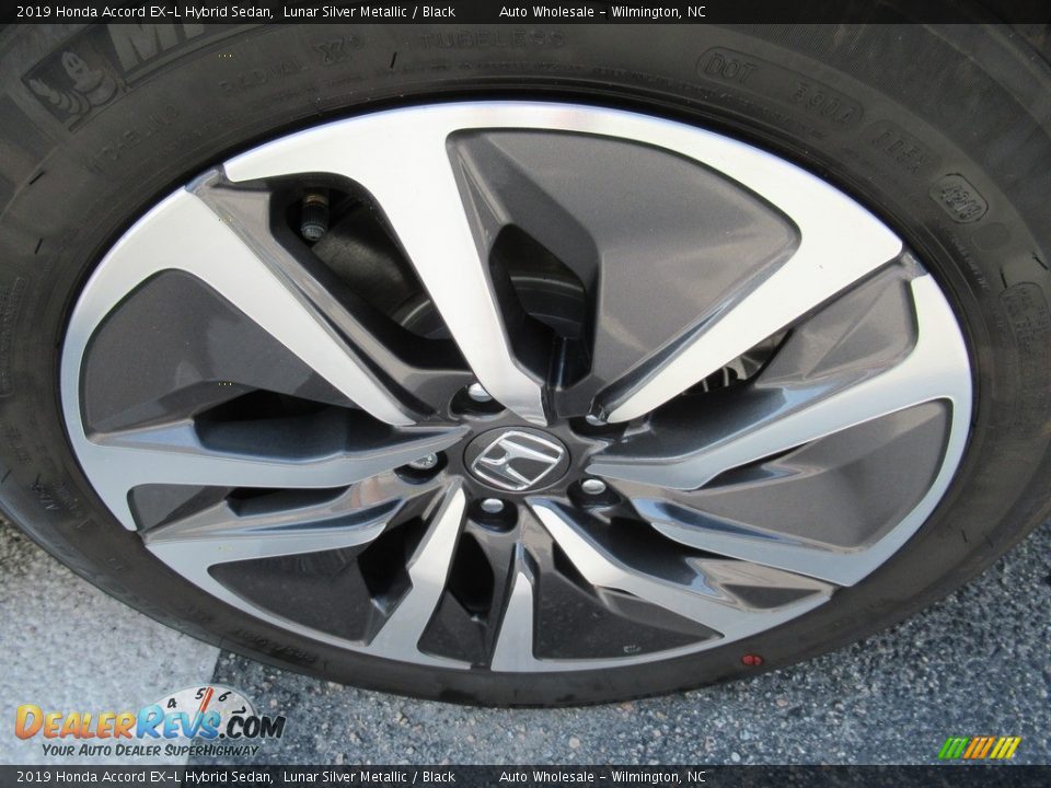 2019 Honda Accord EX-L Hybrid Sedan Lunar Silver Metallic / Black Photo #7