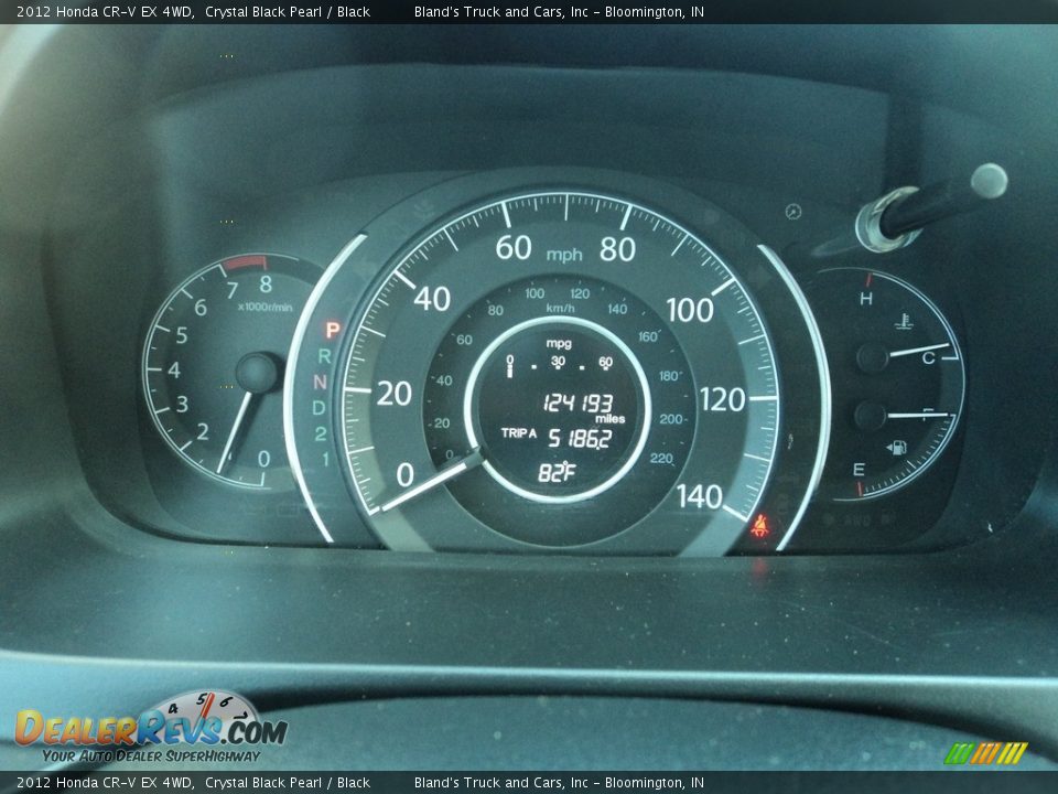 2012 Honda CR-V EX 4WD Crystal Black Pearl / Black Photo #12