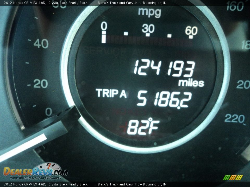2012 Honda CR-V EX 4WD Crystal Black Pearl / Black Photo #13
