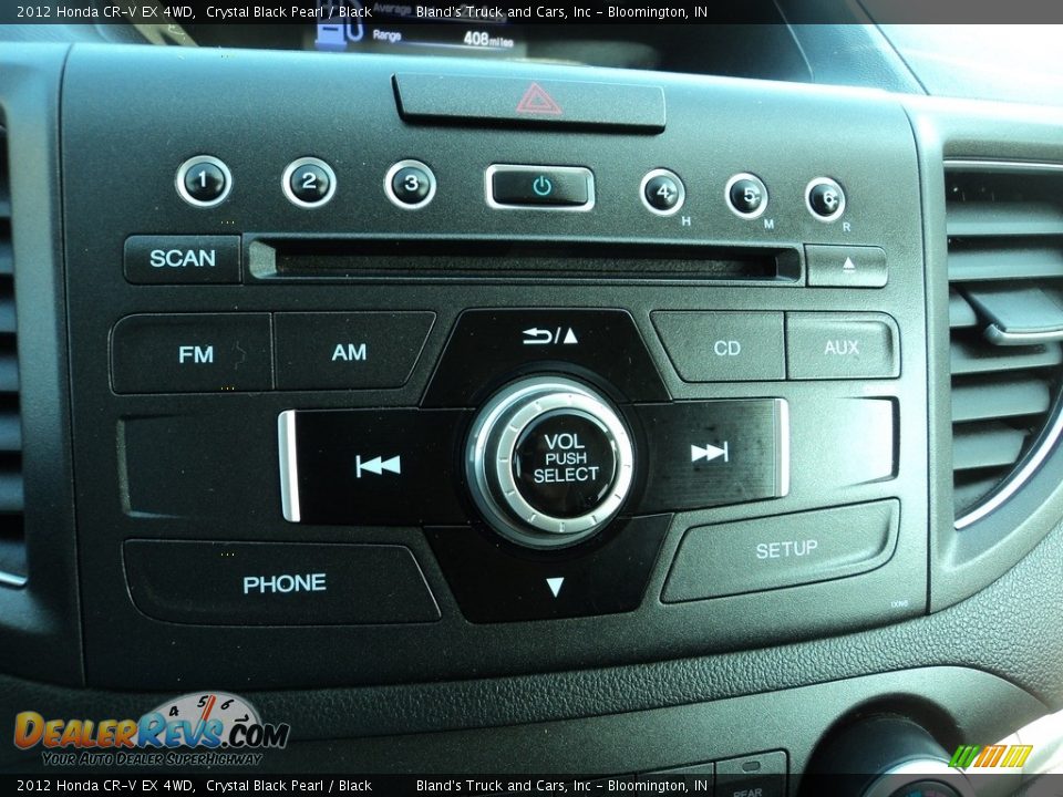 2012 Honda CR-V EX 4WD Crystal Black Pearl / Black Photo #18