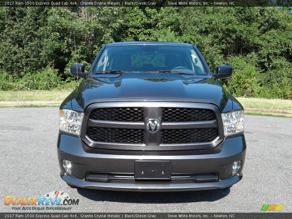 2017 Ram 1500 Express Quad Cab 4x4 Granite Crystal Metallic / Black/Diesel Gray Photo #3