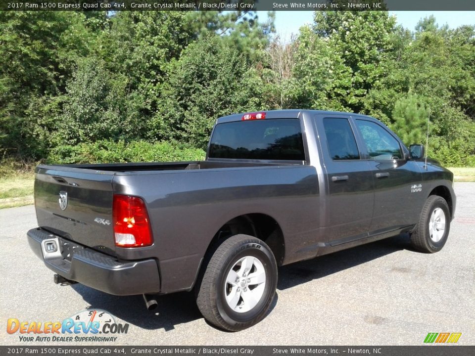 2017 Ram 1500 Express Quad Cab 4x4 Granite Crystal Metallic / Black/Diesel Gray Photo #6