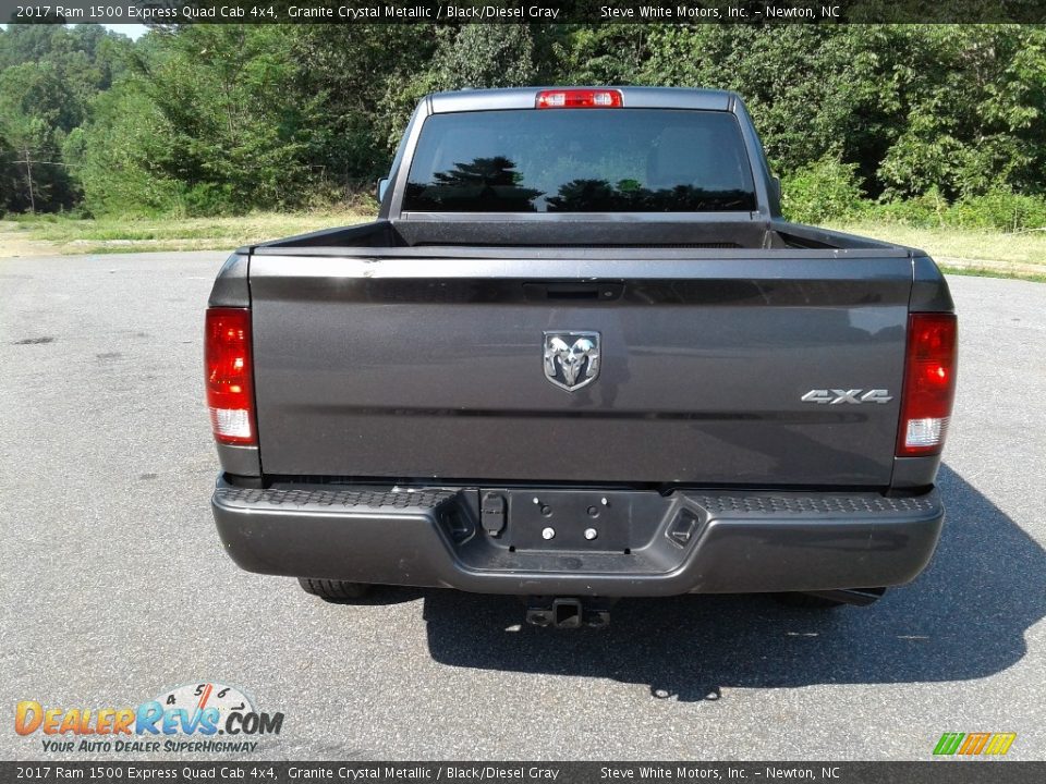 2017 Ram 1500 Express Quad Cab 4x4 Granite Crystal Metallic / Black/Diesel Gray Photo #8