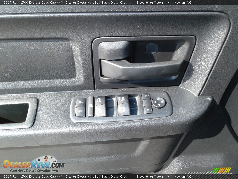 2017 Ram 1500 Express Quad Cab 4x4 Granite Crystal Metallic / Black/Diesel Gray Photo #9