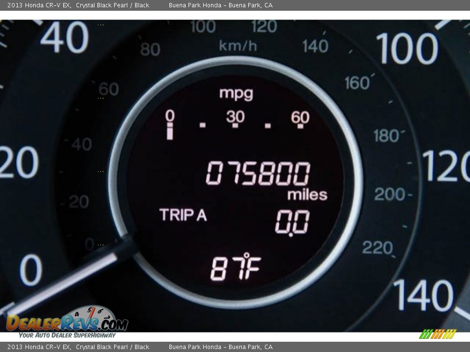 2013 Honda CR-V EX Crystal Black Pearl / Black Photo #6