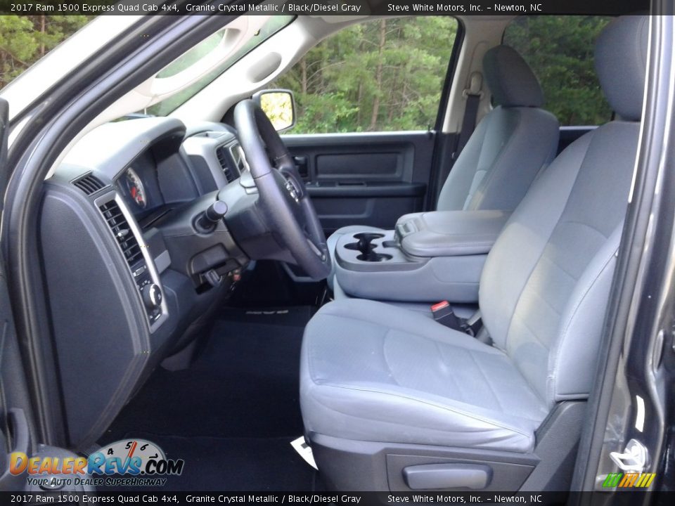 2017 Ram 1500 Express Quad Cab 4x4 Granite Crystal Metallic / Black/Diesel Gray Photo #10
