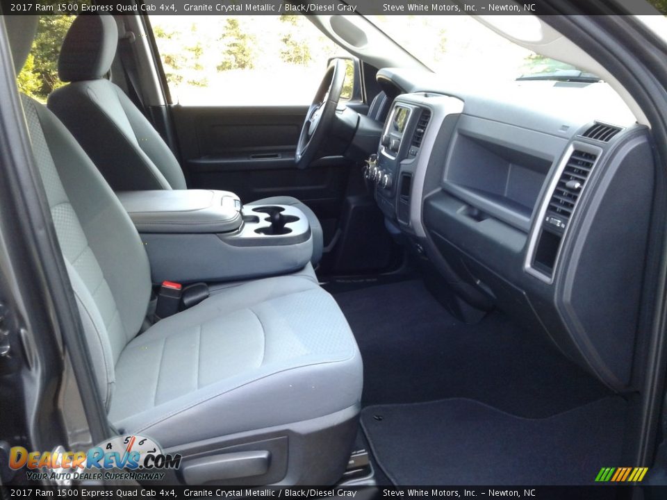 2017 Ram 1500 Express Quad Cab 4x4 Granite Crystal Metallic / Black/Diesel Gray Photo #14