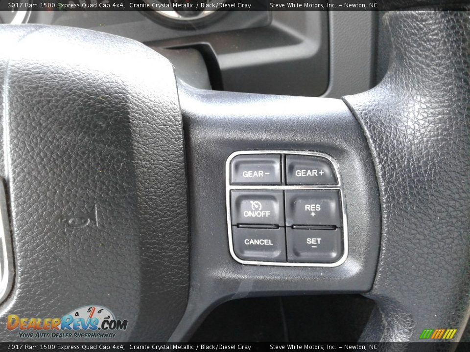 2017 Ram 1500 Express Quad Cab 4x4 Granite Crystal Metallic / Black/Diesel Gray Photo #16