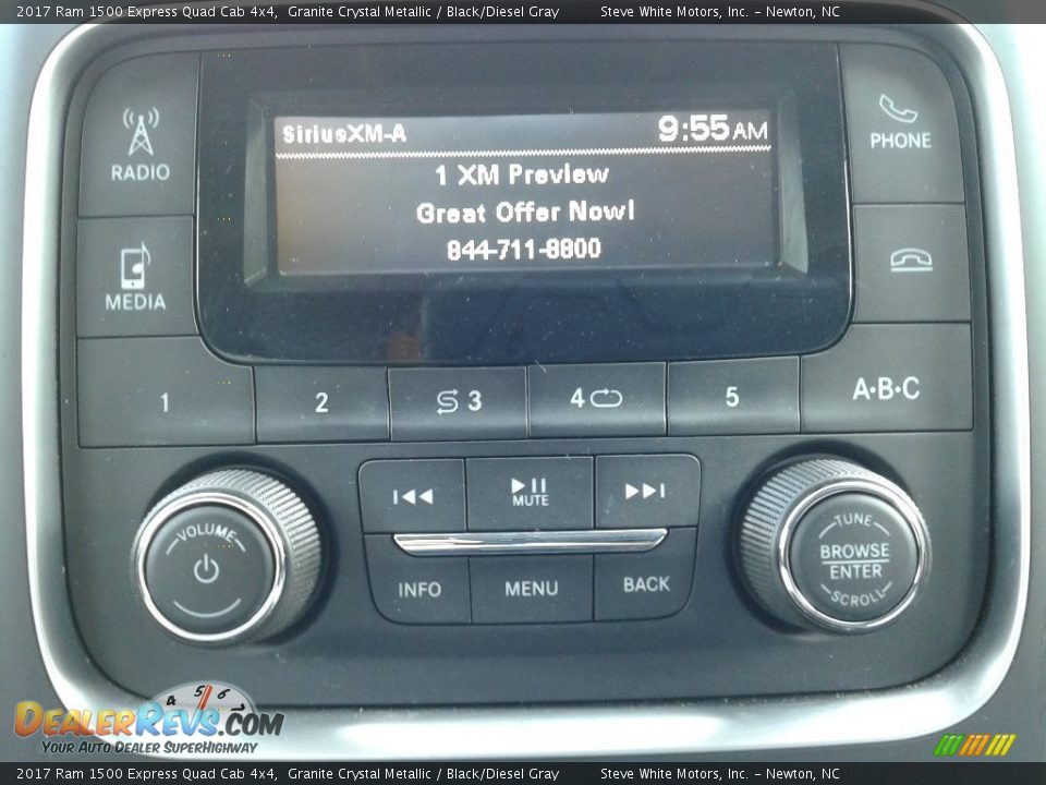 2017 Ram 1500 Express Quad Cab 4x4 Granite Crystal Metallic / Black/Diesel Gray Photo #19