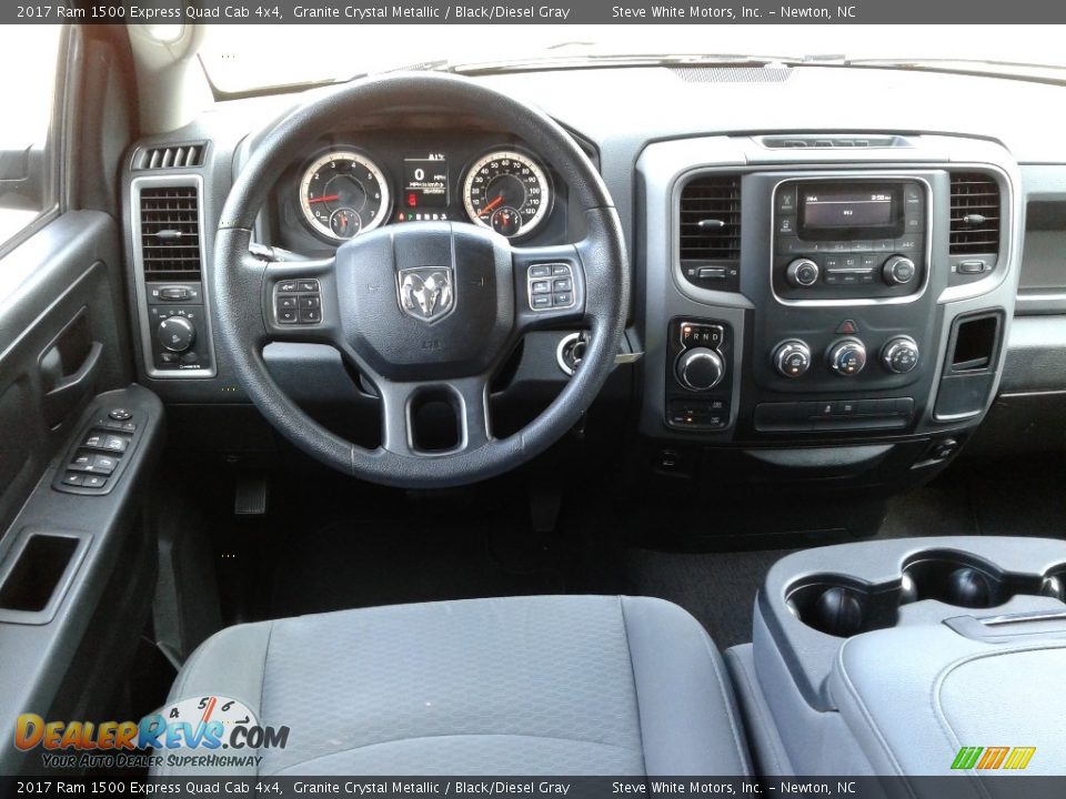 2017 Ram 1500 Express Quad Cab 4x4 Granite Crystal Metallic / Black/Diesel Gray Photo #23