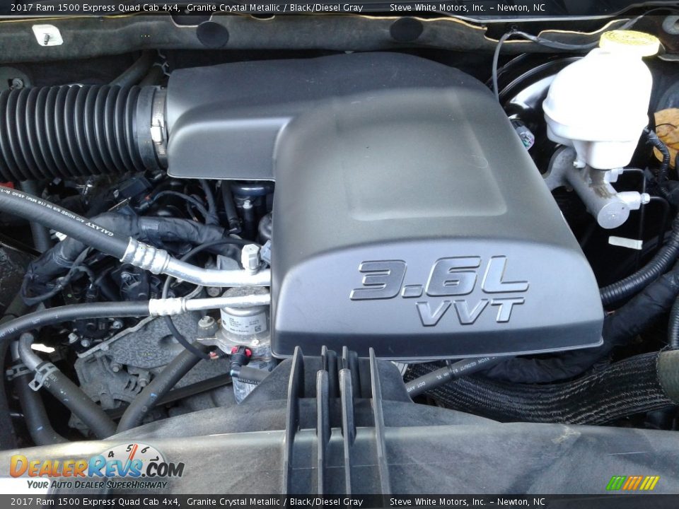 2017 Ram 1500 Express Quad Cab 4x4 Granite Crystal Metallic / Black/Diesel Gray Photo #25