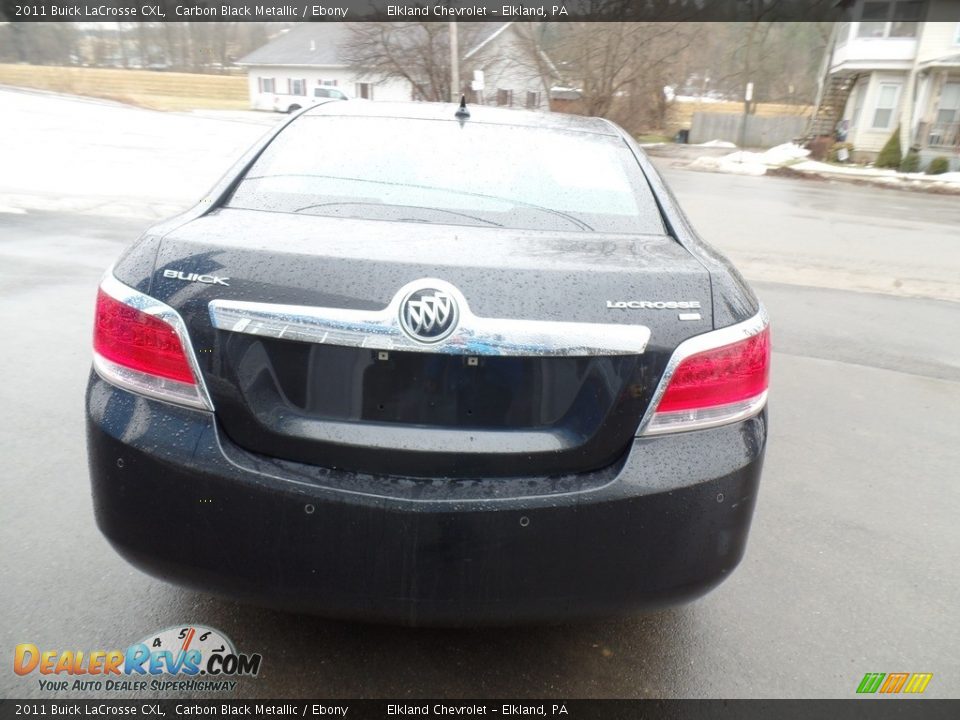 2011 Buick LaCrosse CXL Carbon Black Metallic / Ebony Photo #6