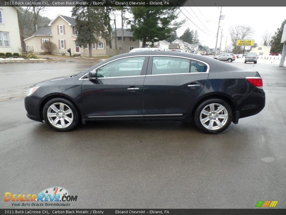 2011 Buick LaCrosse CXL Carbon Black Metallic / Ebony Photo #8