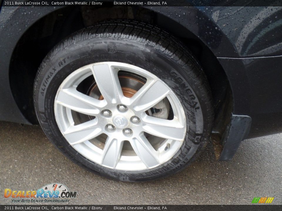 2011 Buick LaCrosse CXL Carbon Black Metallic / Ebony Photo #9