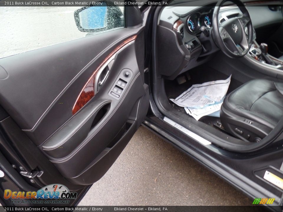 2011 Buick LaCrosse CXL Carbon Black Metallic / Ebony Photo #10