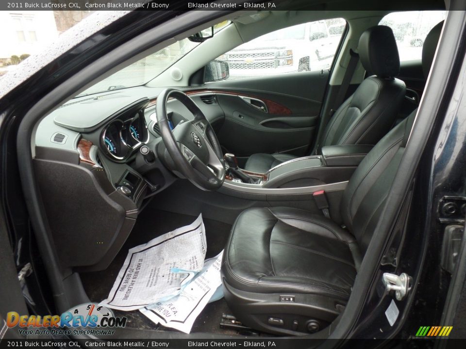2011 Buick LaCrosse CXL Carbon Black Metallic / Ebony Photo #13