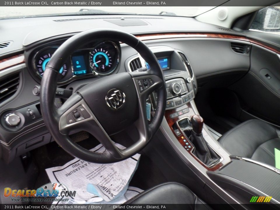 2011 Buick LaCrosse CXL Carbon Black Metallic / Ebony Photo #14