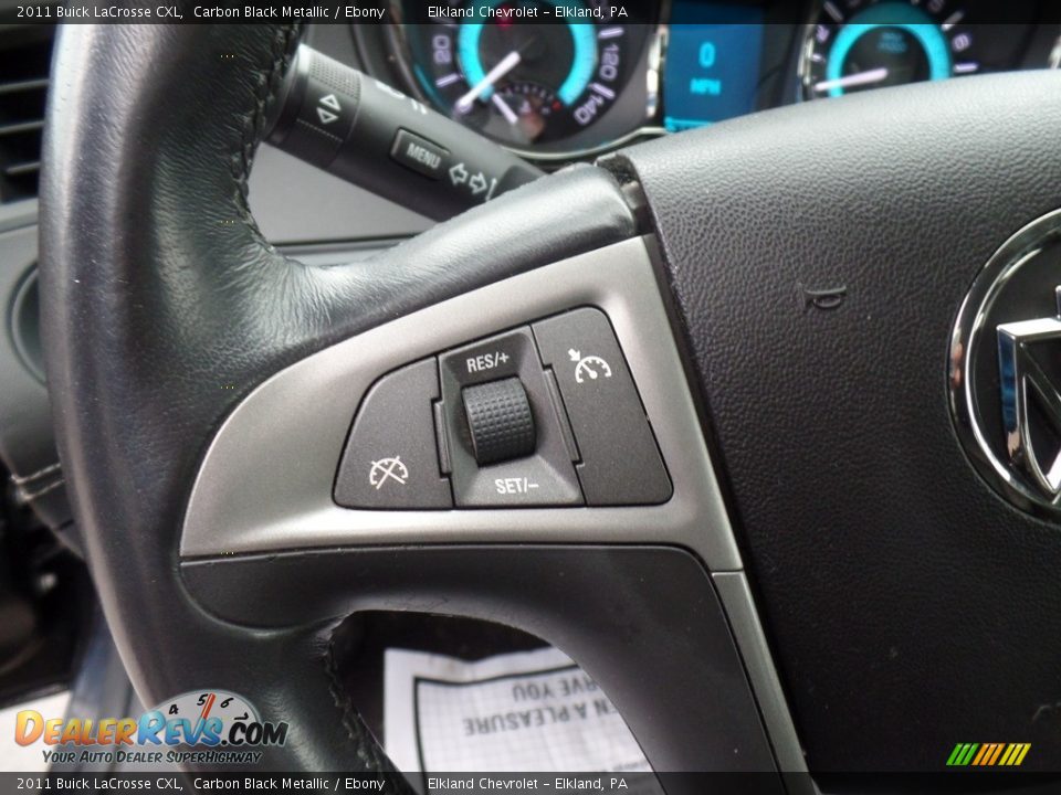 2011 Buick LaCrosse CXL Carbon Black Metallic / Ebony Photo #18