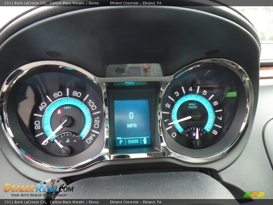 2011 Buick LaCrosse CXL Carbon Black Metallic / Ebony Photo #19