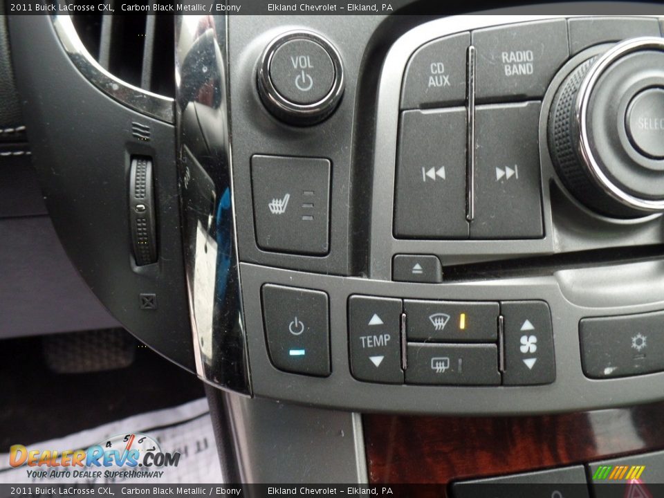2011 Buick LaCrosse CXL Carbon Black Metallic / Ebony Photo #21