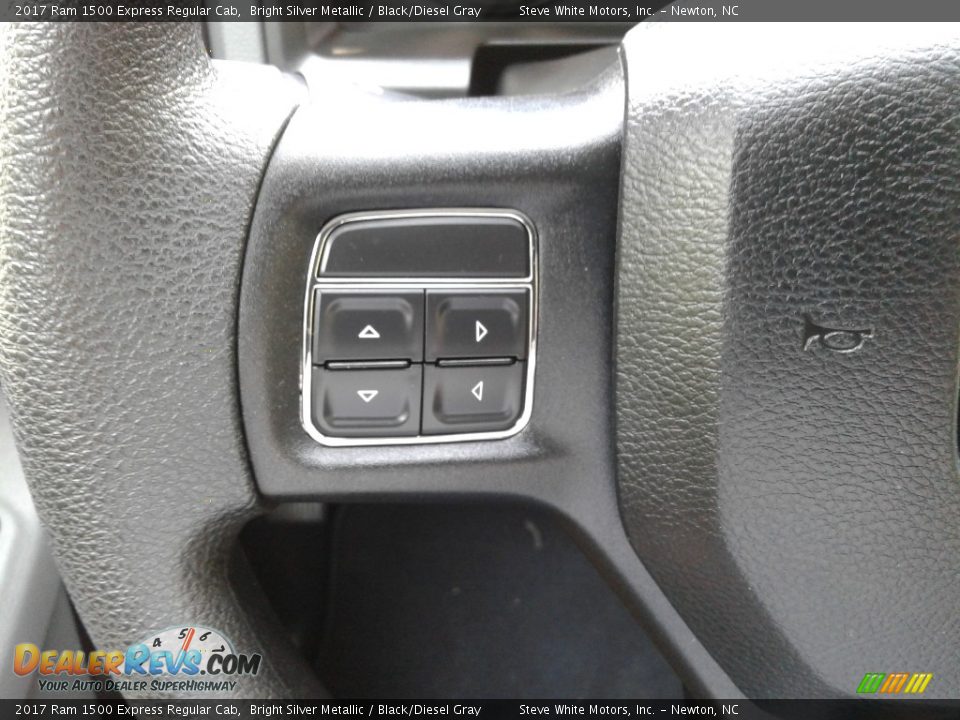2017 Ram 1500 Express Regular Cab Bright Silver Metallic / Black/Diesel Gray Photo #17