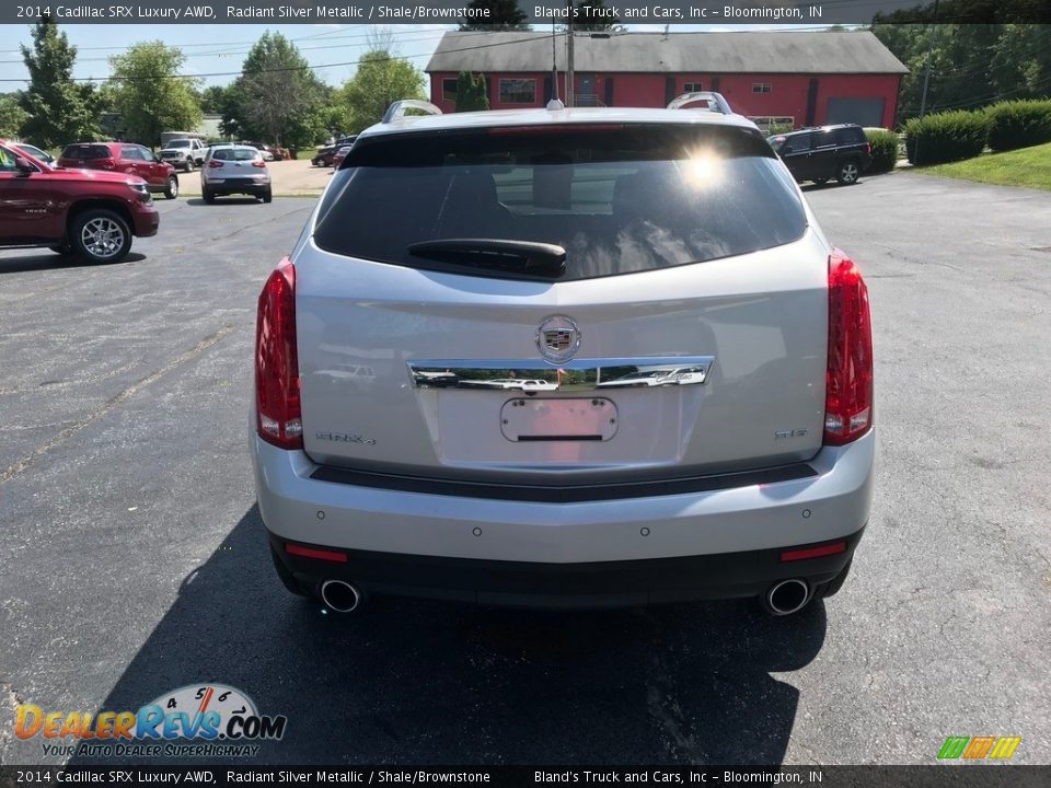 2014 Cadillac SRX Luxury AWD Radiant Silver Metallic / Shale/Brownstone Photo #7